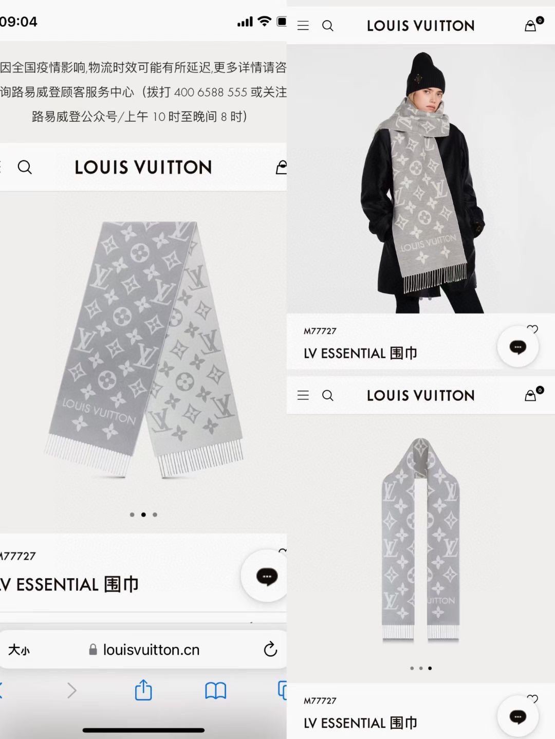 Louis Vuitton Scarf